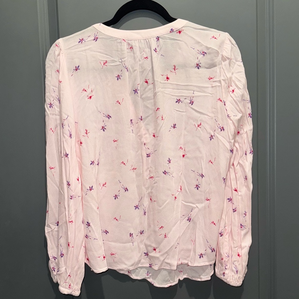 Banana Republic Light Pink Floral Blouse - Picture 5 of 7